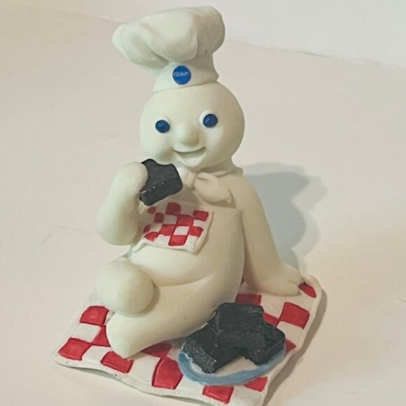 Pillsbury Dough Boy Figurine Danbury Mint Calendar 1997 Birthday May Brownies - Picture 4 of 4